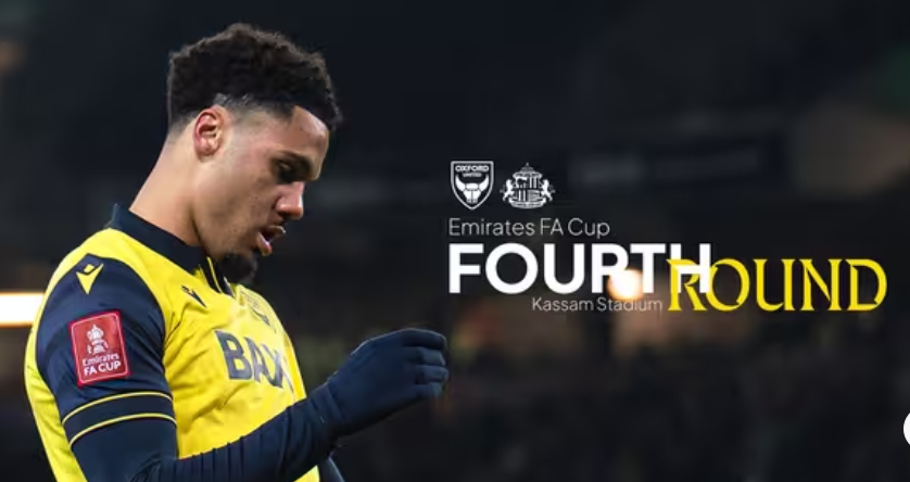 足总杯抽签揭晓：牛津联将主场迎战桑德兰